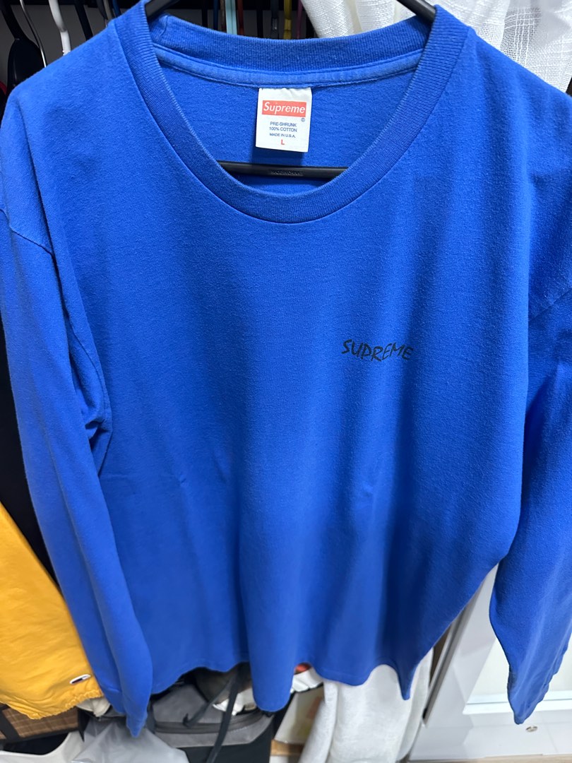 Vintage Supreme Horse Print Long Sleeve, Men's Fashion, Tops & Sets