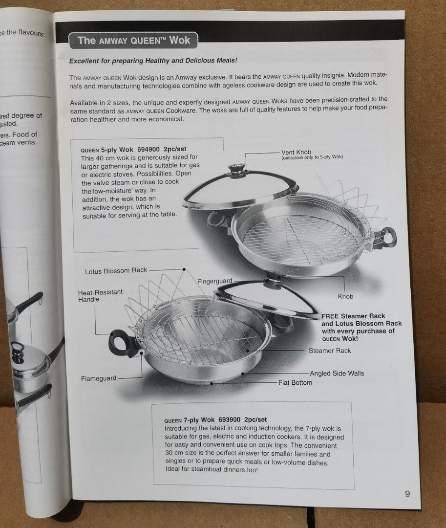 Wok Queen Cookware Amway, Furniture & Home Living, Kitchenware