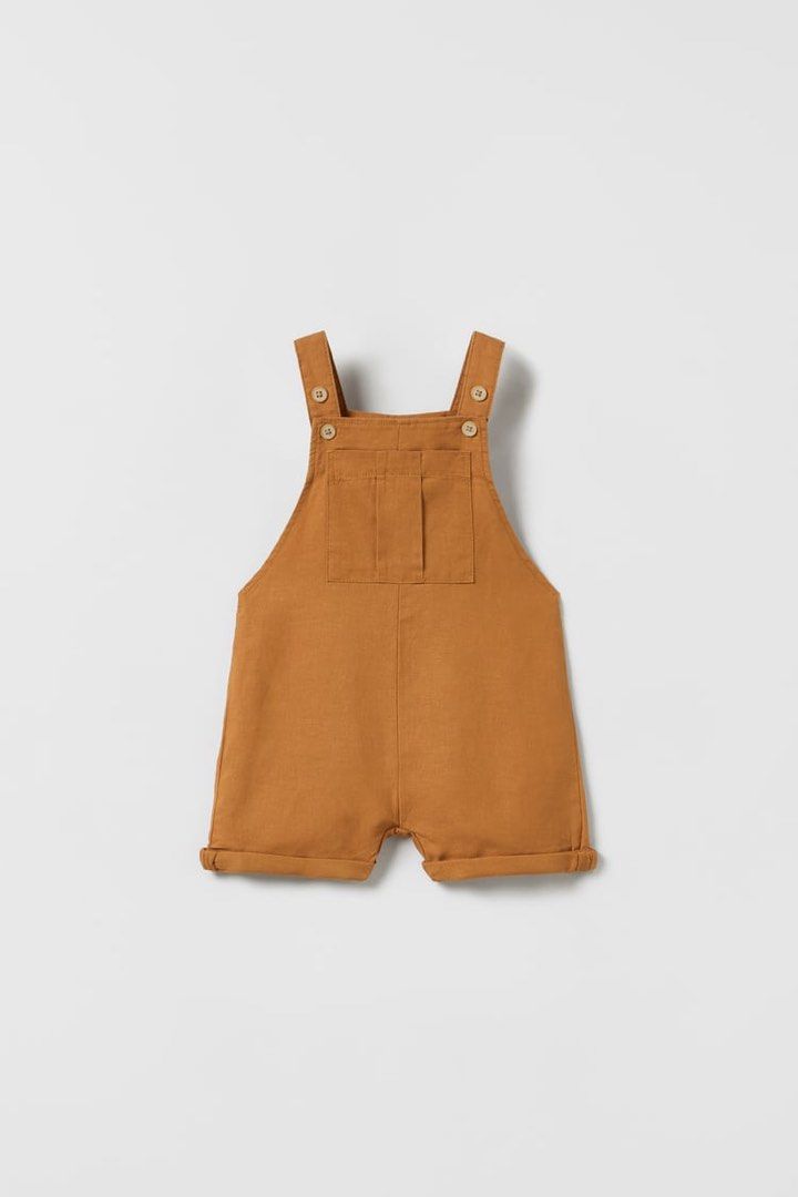 Linen cheap blend dungarees