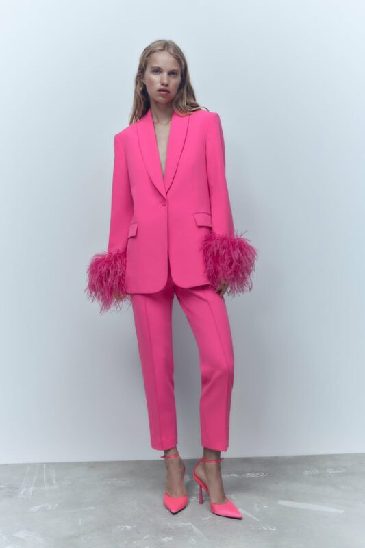 Pink clearance suit zara