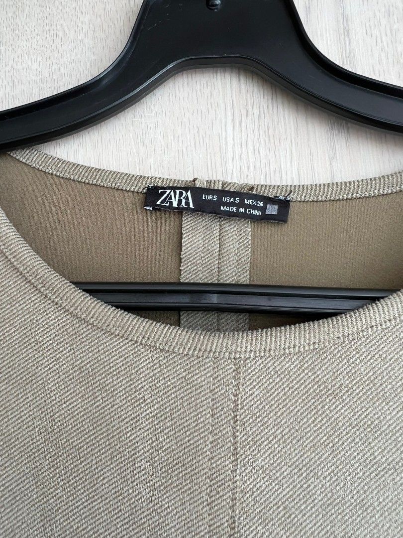 Zara Sage Green Dress, Women's Fashion, Dresses & Sets, Dresses on