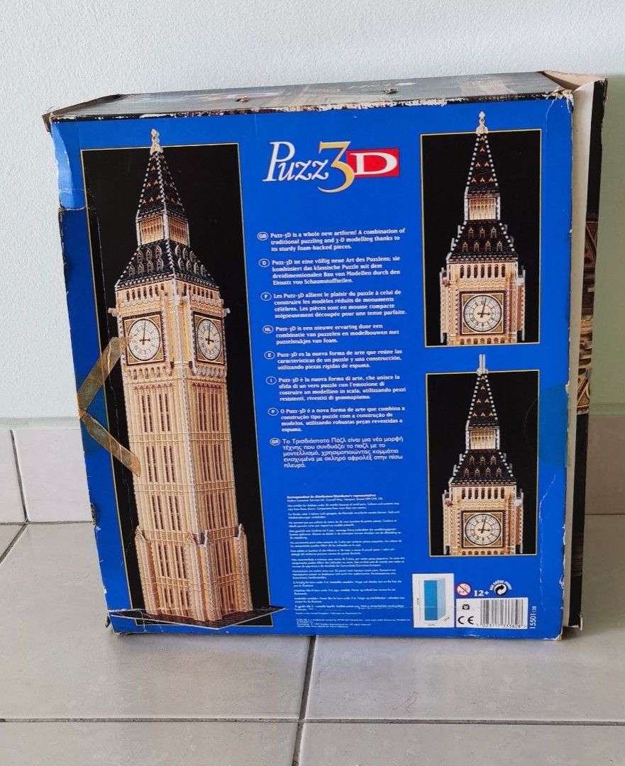 3d puzzle big ben 1483 pcs hotsell