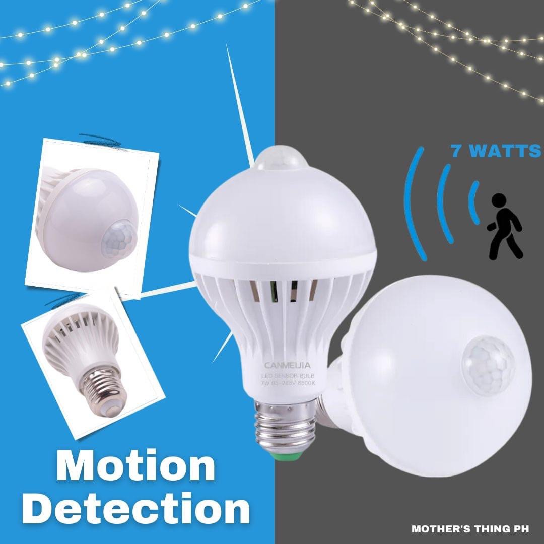 7W Motion Sensor Smart LED Light Bulb E27 Indoor Outdoor Radar Night