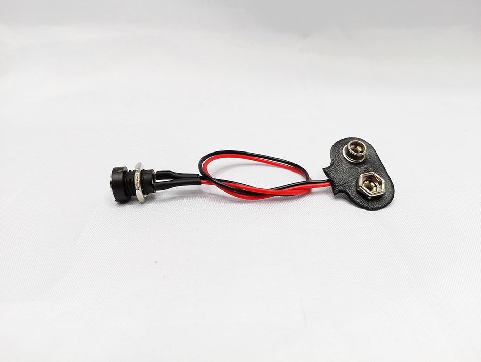 9V BATTERY SNAP CONNECTOR to DC POWER SOCKET FEMALE, BEST FOR LED STRIP ...