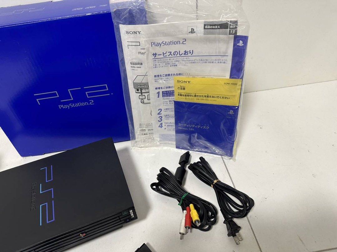 罕有極美品日版110v sony ps2 playstation 主機scph-10000 第一代初代收藏一流, 電子遊戲, 電子遊戲機,  PlayStation Carousell