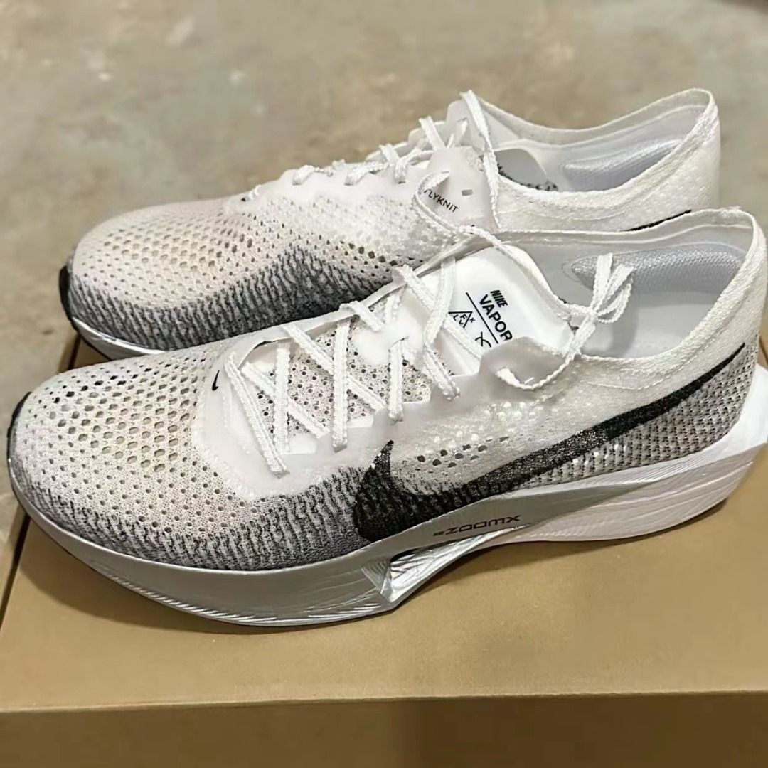 🎉原盒正品Nike Vaporfly NEXT% 3 減震防滑低幫跑步鞋男女同款白色, 男