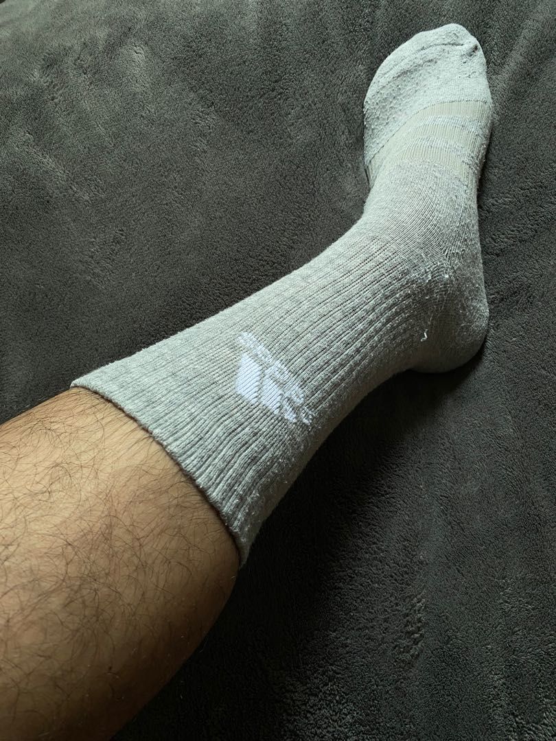 Adidas Grey Socks M, Men's Fashion, Watches & Accessories, Socks on