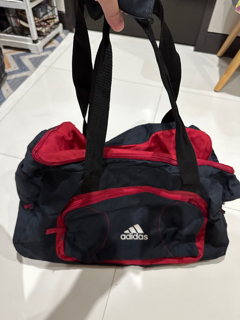 Adidas Gym Bag in Red and Black on Carousell