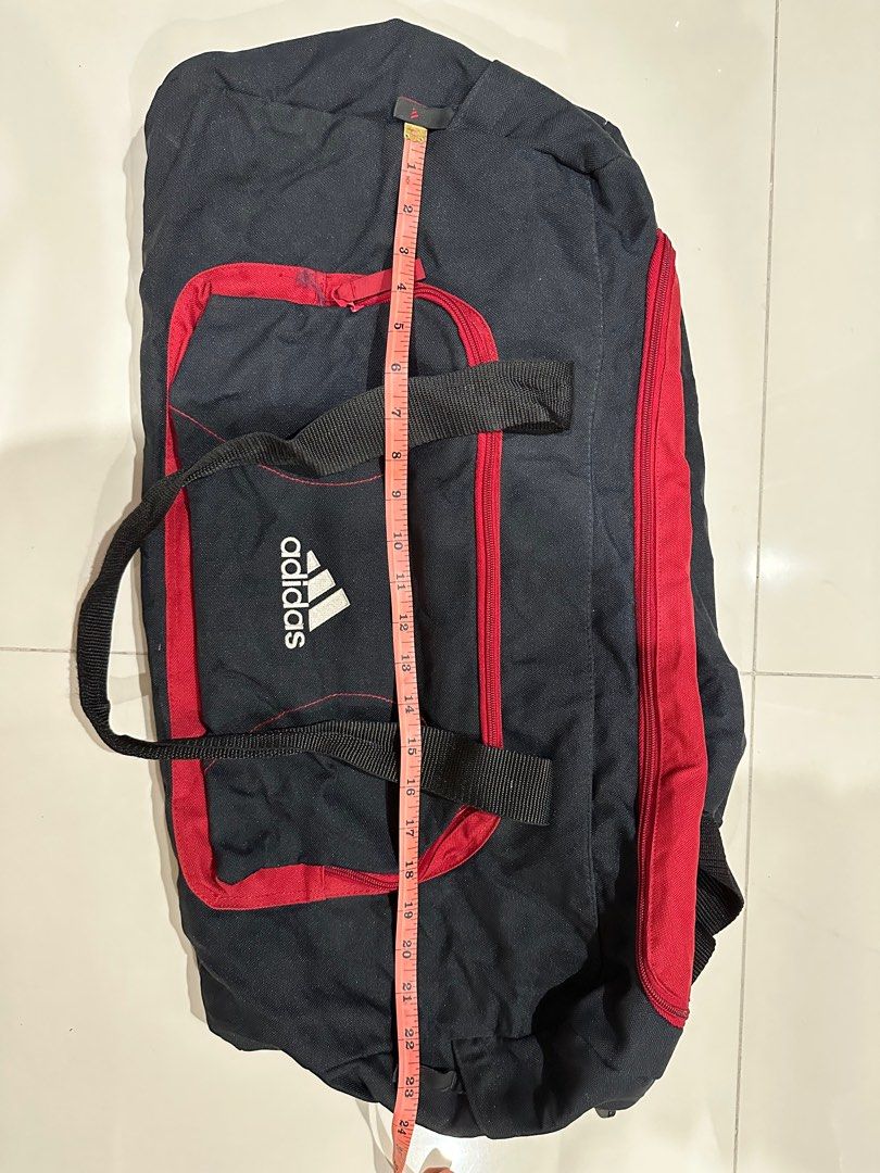 Adidas Gym Bag in Red and Black on Carousell
