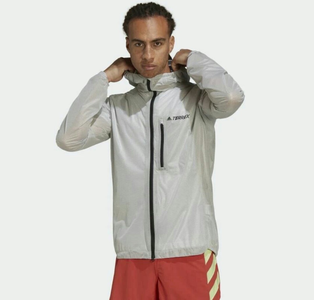 Adidas Terrex White Layer Rain Jacket on Carousell