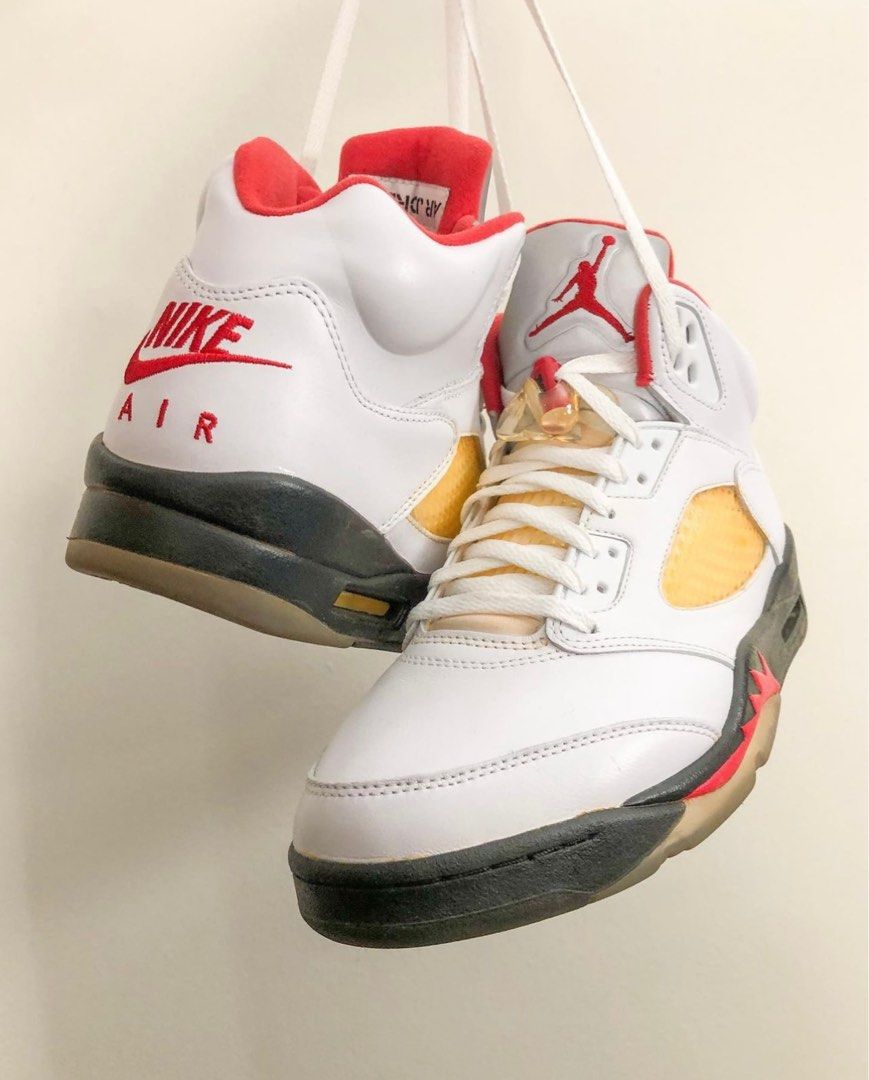 Air Jordan 5 Fire Red 2020 Men s Fashion Footwear Sneakers on