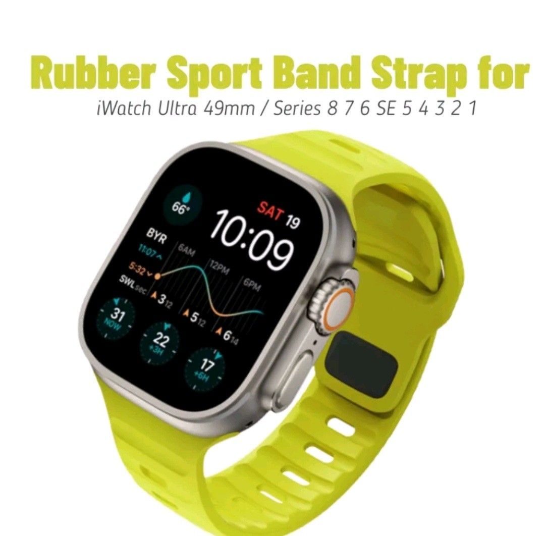 Apple Watch Silicone Sport Band Strap for Series 2 3 4 5 6 SE 7 8 Ultra 38mm 40mm 42mm 44mm 41mm 45mm 49mm Mobile Phones Gadgets Wearables Smart Watches on Carousell