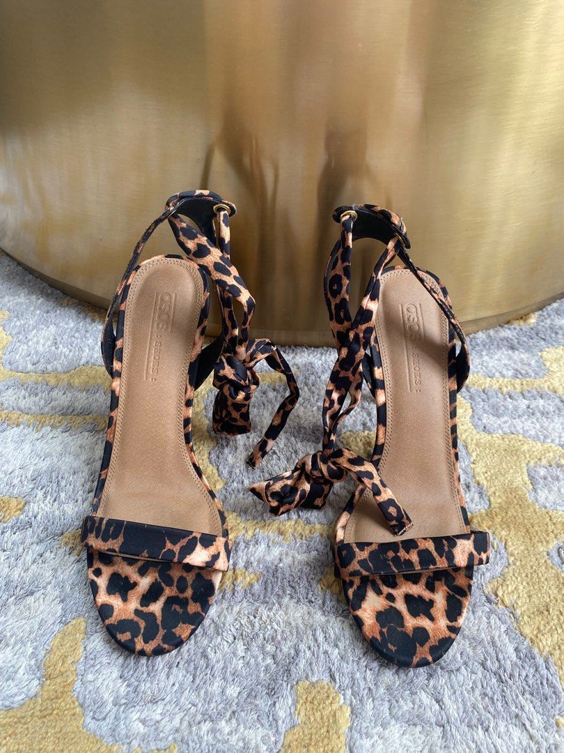 Strappy leopard heels outlet