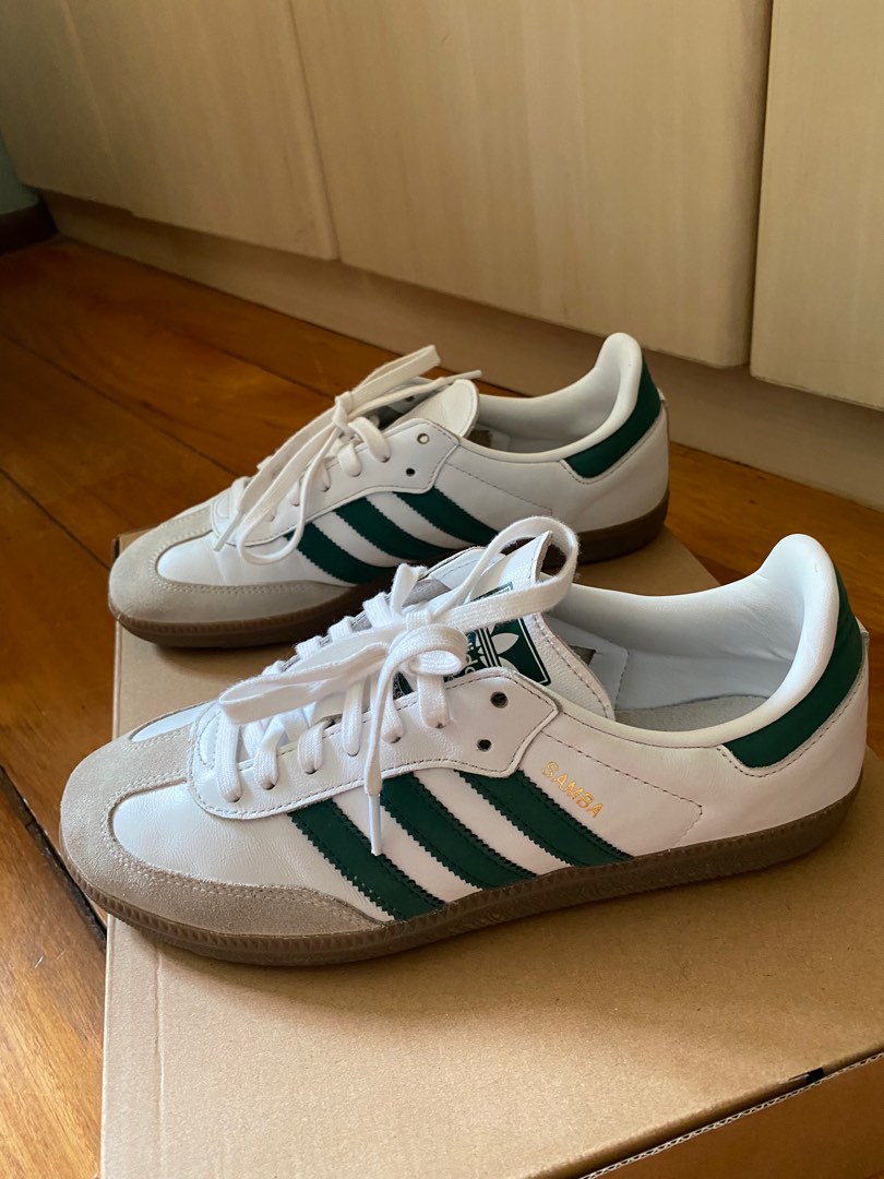 adidas gazelle silver green womens ADIDAS ORIGINALS Samba OG W "Core Black/Legend Earth" JR8869