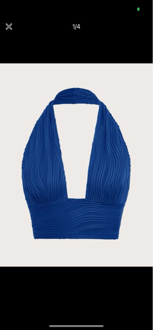 backless halter top on Carousell