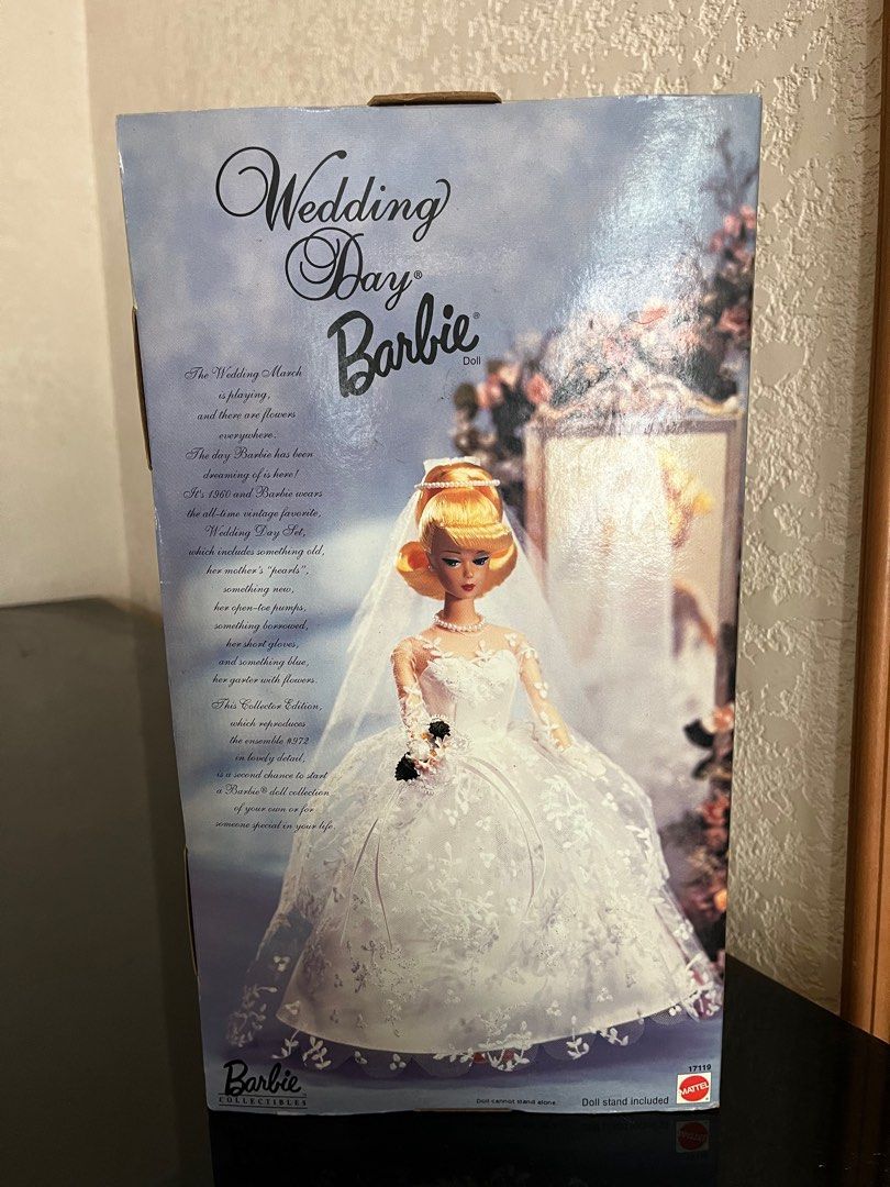Barbie wedding day 婚禮 婚紗 vintage 復古 （分類：嬰兒及小童流行時尚）位於 Hong Kong。 由 yu20162016 提交（商品編號 1228042520，圖片 2）。簡介： 全新未開，盒有少少殘，介意勿拍。 藍田/觀塘交收。