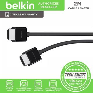 Belkin UltraHD Premium HDMI 2.0 Cable 5K Ultra High Speed HDMI Cable, 18Gbps, Compatible w/ Playstation, PS4, PS5, Xbox Series X, & More (2 Meters / 6.6 Feet