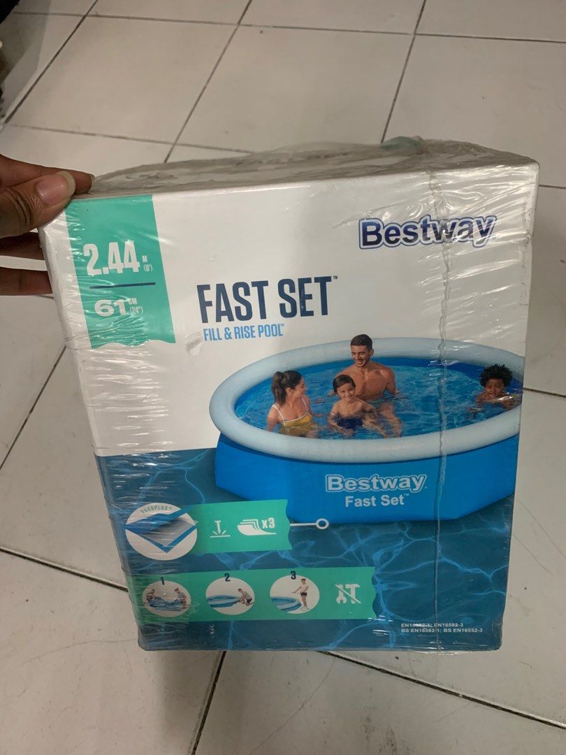 Bestway 8ft fast set pool Hobbies Toys Toys Games on Carousell