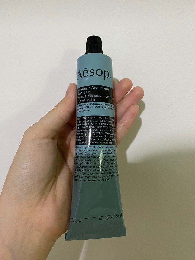 [NEW] Aesop Reverence Aromatique Hand Balm 75ml, Beauty & Personal Care, Hands & Nails on Carousell