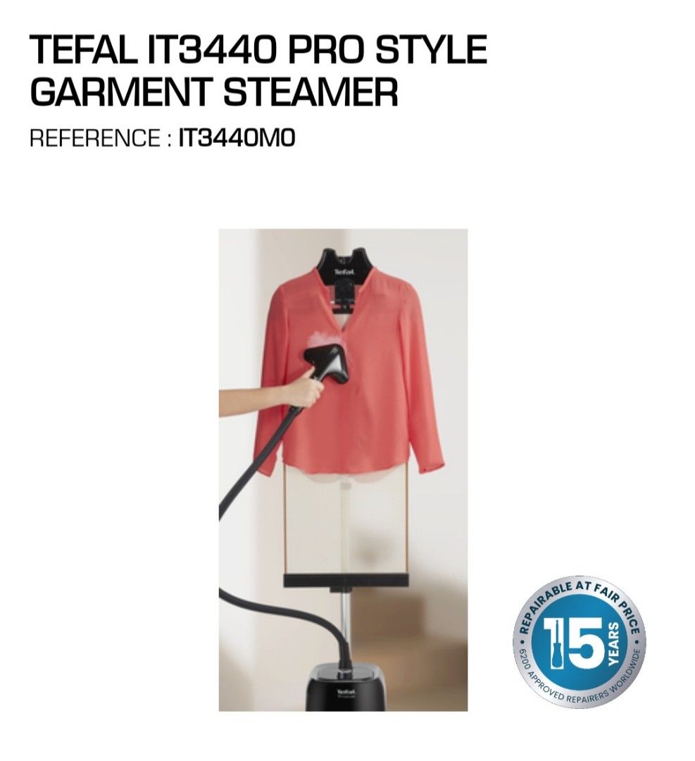 BNIB Tefal IT3440 Pro Style Garment Steamer, TV & Home Appliances