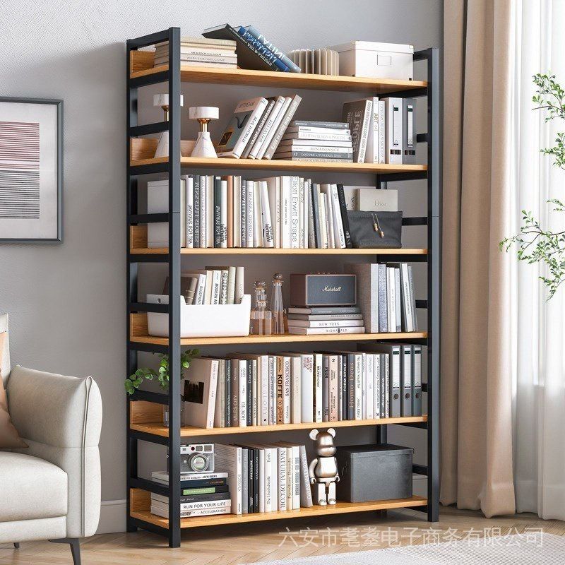 Bookshelf racks fall subway art bookcase steel wood storage rack room ...