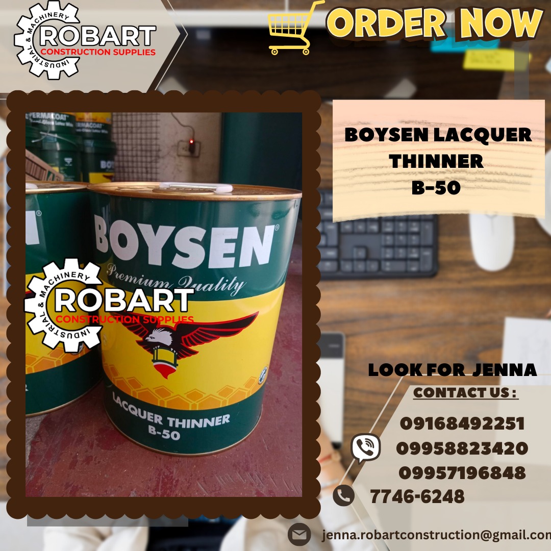BOYSEN LACQUER THIINER B50, Commercial & Industrial, Construction Tools & Equipment on Carousell