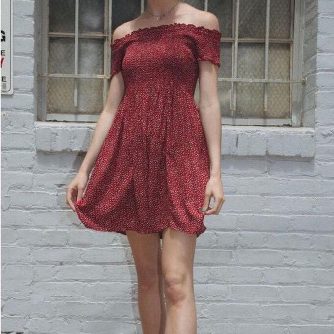 Brandy Melville / John Galt red floral Colleen mini dress, Women's Fashion,  Dresses & Sets, Dresses on Carousell