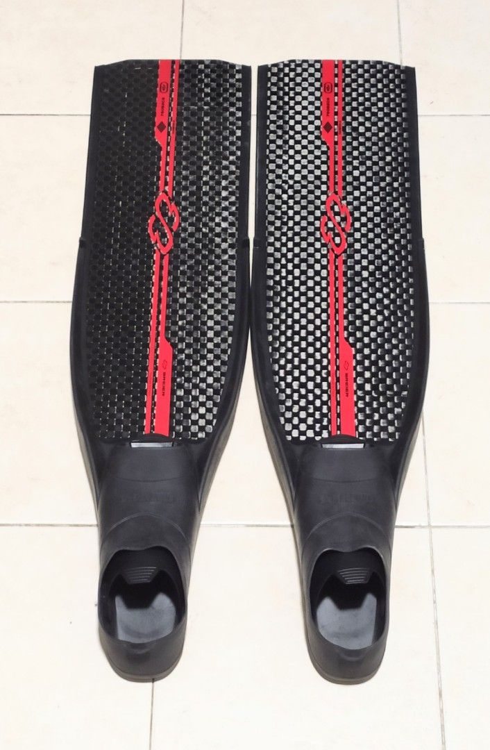 Breier 760 carbon freedive fins long dive fin, Sports Equipment, Sports