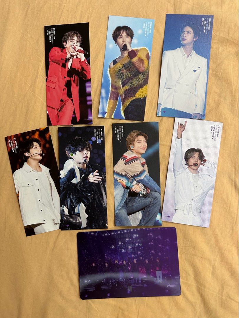 BTS Love Yourself Speak Yourself The Final DVD (Category: CDs & DVDs) located in Marikina City. Submitted by kookievernon_ (Listing ID 1227974848, Image 1). Description: - Photo Bookmark Set, Poster, and Group photo lenticular frame - In good condition - For the Photo Bookmark, can choose member or do tingi Please DM me for questions ☺️.