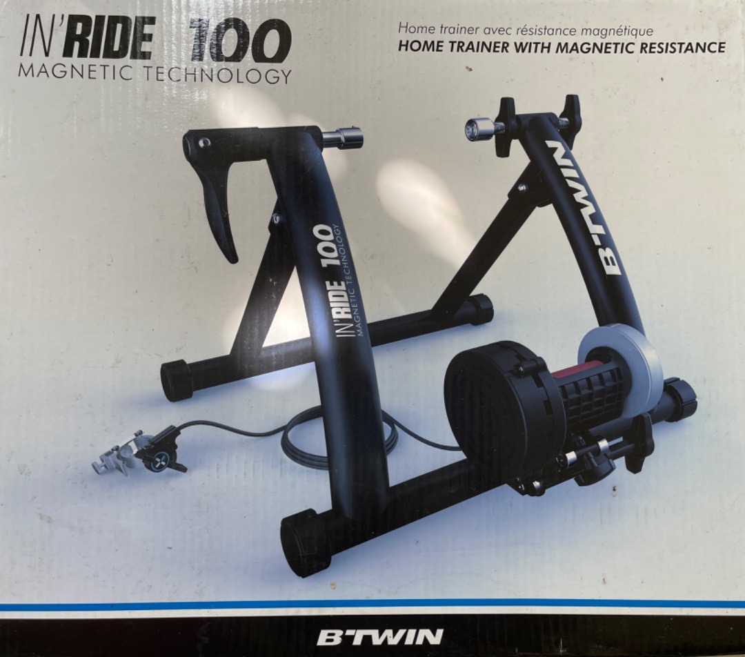 Btwin stationary bicycle stand turbo trainer, Sports Equipment