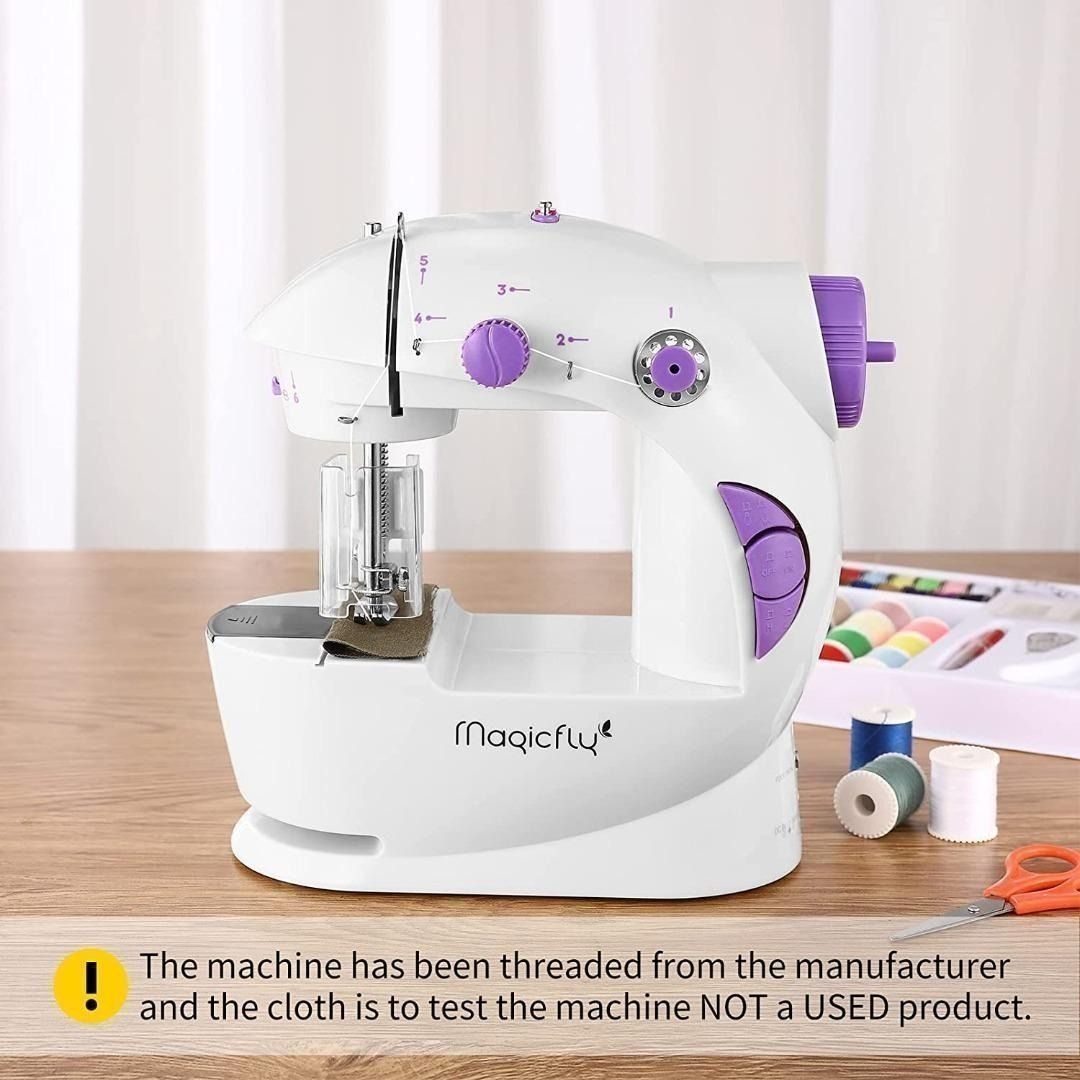 Magicfly Mini Sewing Machine for Beginner, Dual Speed Portable Sewing  Machine Machine with Extension Table, Light, Sewing Kit for Household,  Travel