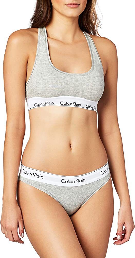 Calvin Klein Modern Cotton Bra and Undies Panties Set in Grey