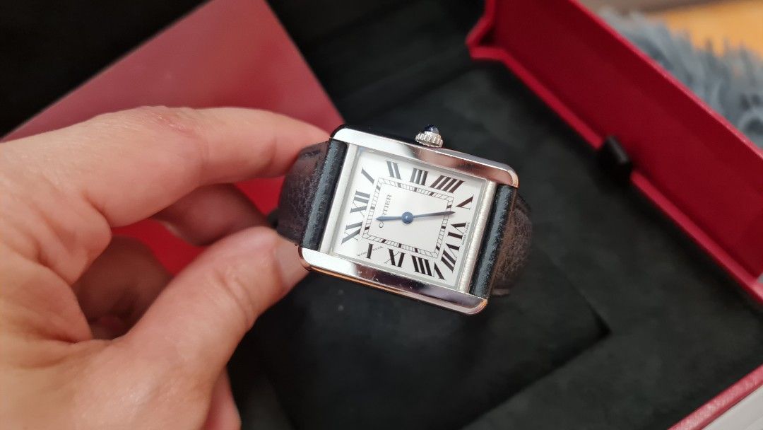 Cartier tank solo women's small hot sale