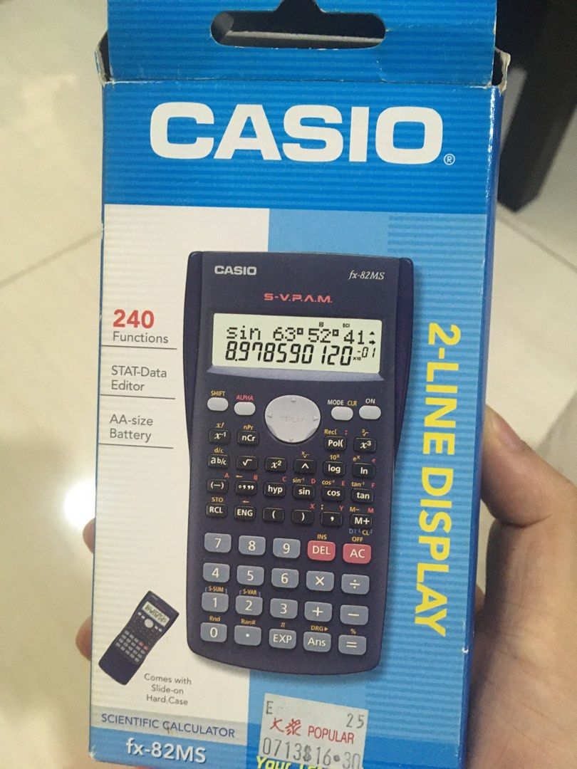Casio FX-82MS, Hobbies & Toys, Stationery & Craft, Stationery & School ...