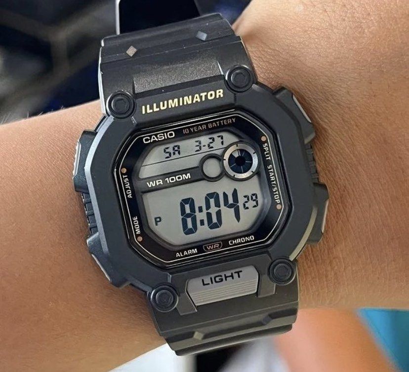 Casio Sportuhr W737HX-1AV – 100 M Wasserdicht, 10 Jahre Batterie, LED-Beleuchtung & Viele Funktionen