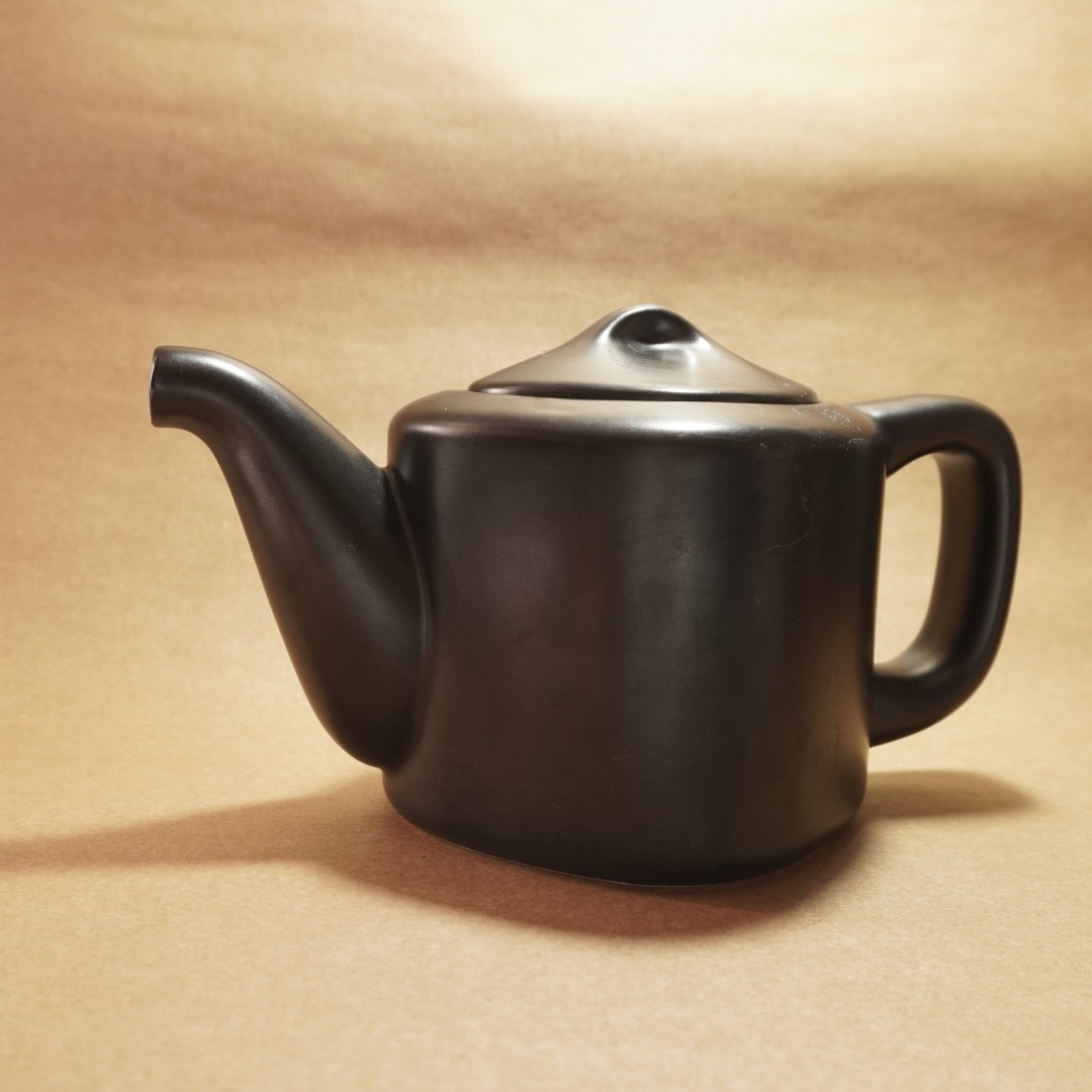 Ceramic Teapot Black Teapot Kitchen Decor Black Teapot Art / 11cm