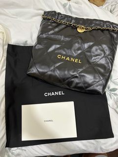 Chanel Camellia Evening Bag 23K Shiny Aged Calfskin Black