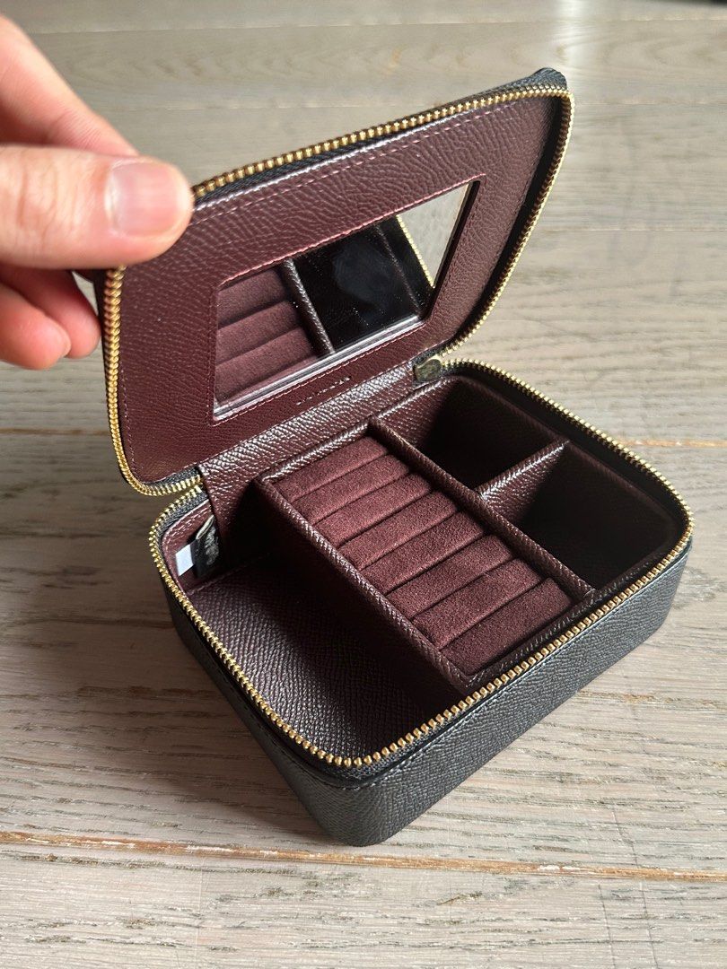 Coach jewelry box best sale travel case
