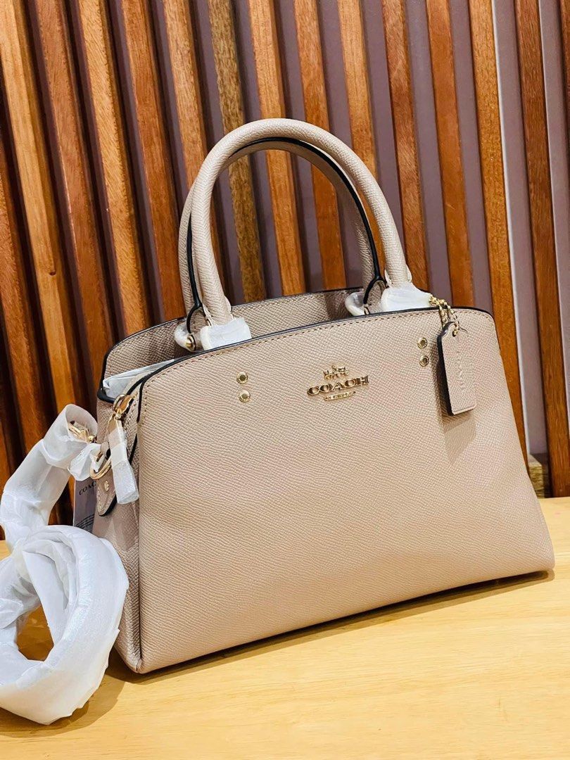 Coach Mini Lillie Carryall Taupe, Luxury, Bags & Wallets on Carousell