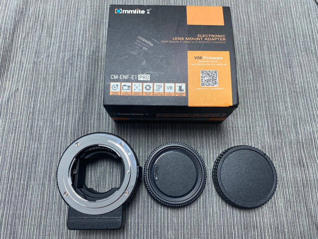 Commlite CM-ENF-E1 PRO (Nikon 鏡轉Sony）, 攝影器材, 鏡頭及裝備- Carousell