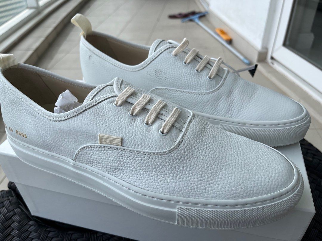 Common projects grained discount leather