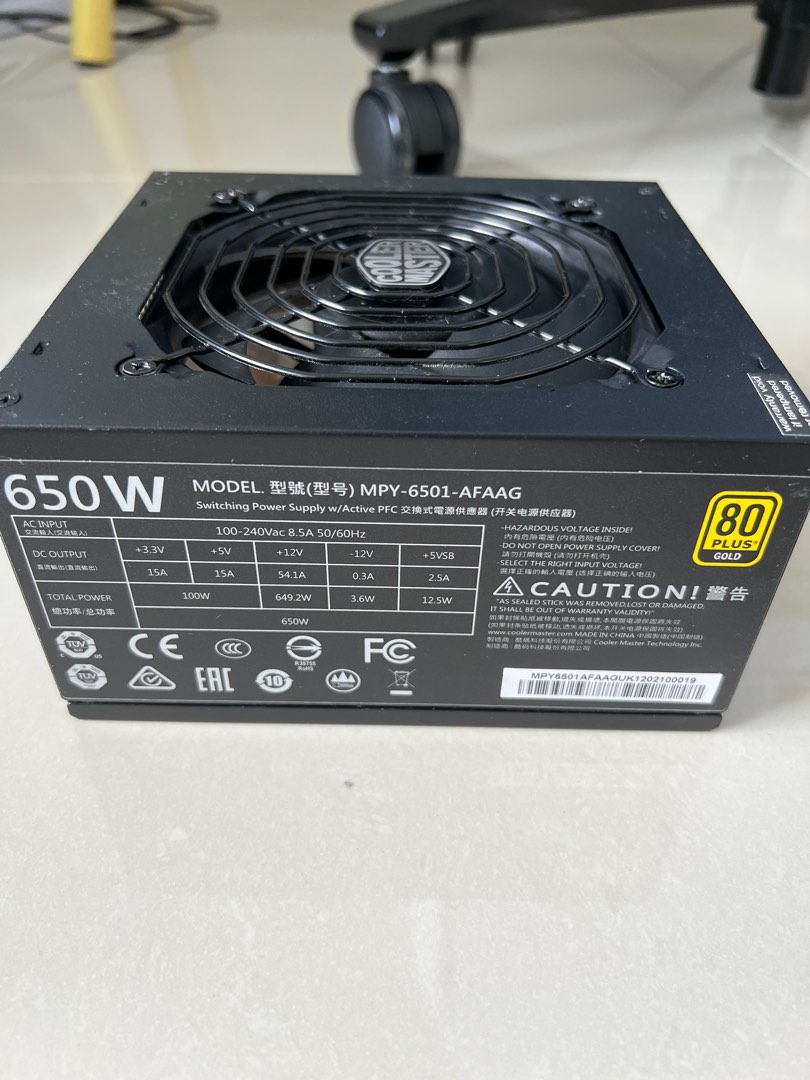 Cooler Master MWE Gold 650 Fully Modular, Computers & Tech, Parts ...