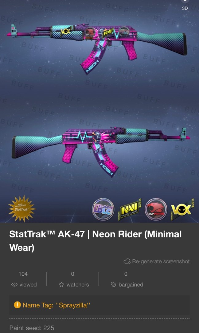 CSGO ST MW Neon Rider, Video Gaming, Gaming Accessories, In-Game ...