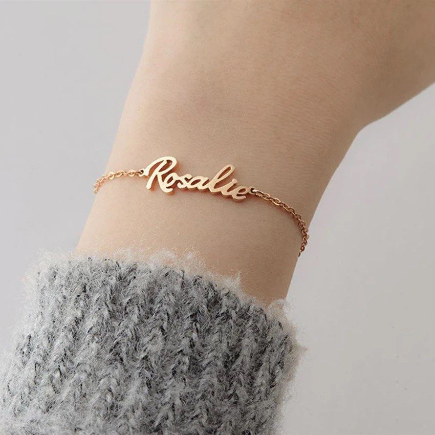 Custom rose gold bracelets discount