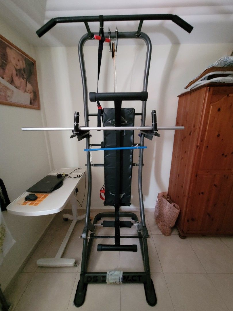 Decathlon Dips Pull up Station Rack Sports Equipment Exercise Fitness Weights Dumbbells on Carousell