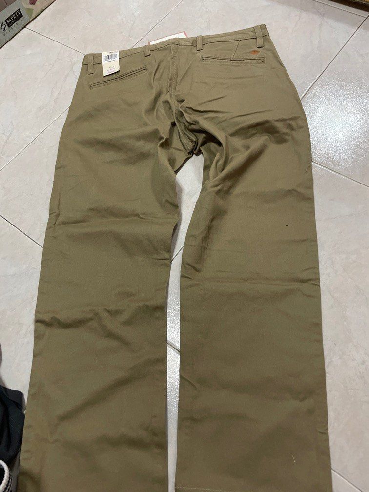 Alpha khaki slim tapered fit shop