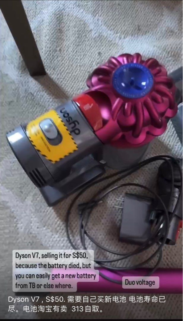 Dyson V7 vacuum, TV & Home Appliances, Vacuum Cleaner & Housekeeping on