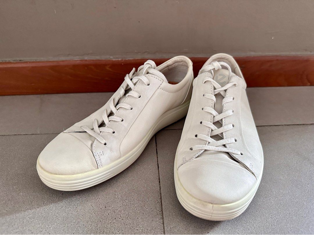 Ecco soft 7 hotsell mens white