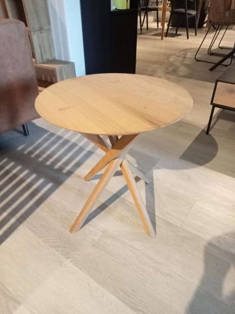 Ethnicraft Oak Mikado Side Table, Furniture & Home Living, Furniture