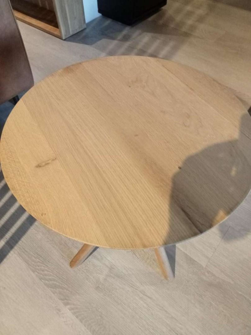 Ethnicraft Oak Mikado Side Table, Furniture & Home Living, Furniture